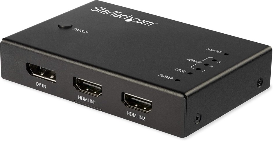 StarTech.com VS421HDDP 4 Port HDMI Video Converter Switch