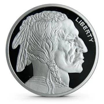 1/10oz Golden State Mint Buffalo Indian Head Silver Bullion Round