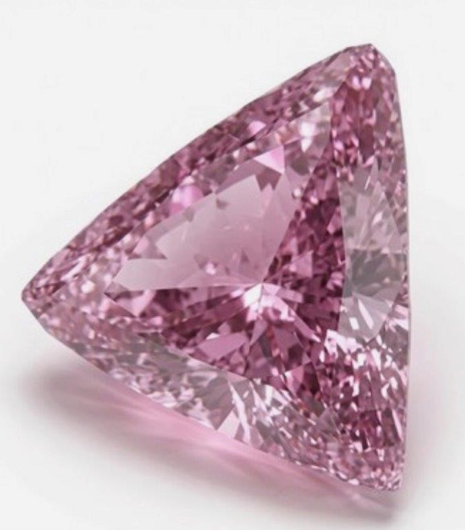 0.38ct Triangular Fancy Pink Western Australian Diamond