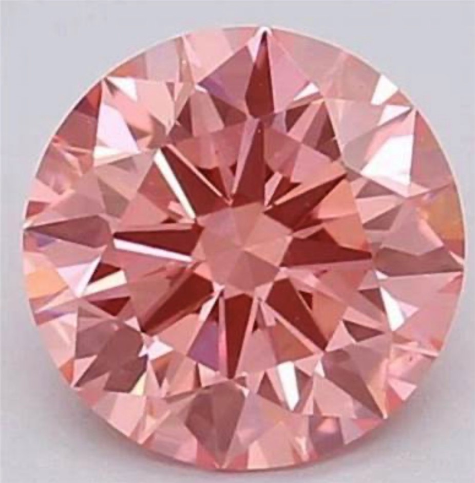 1 Carat Pink Moissanites Certified