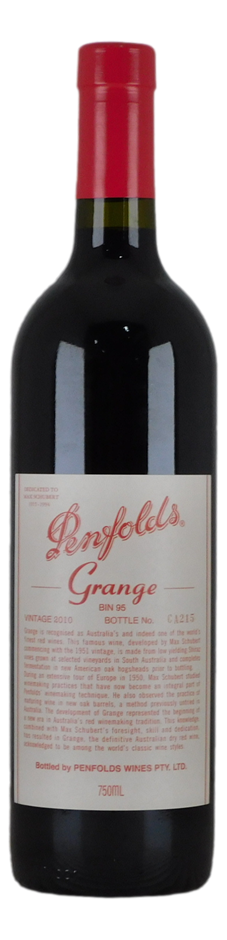 Penfolds Bin 95 Grange 2010 (1 x 750mL), SA.