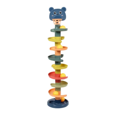 Baby Toy Rotating Rolling Ball Pile Tower