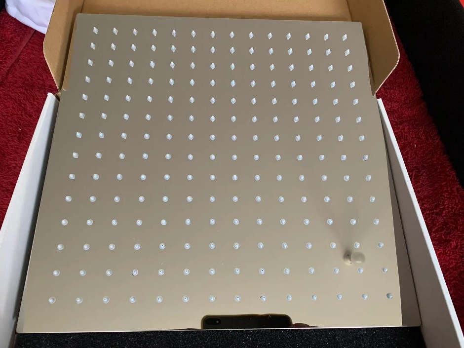 1 x 350mm Square Shower Head, Chrome Finish