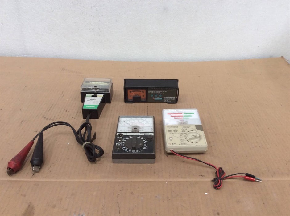 Assorted Brands Analog Multimeters, Electronic Tuners & Test Instruments