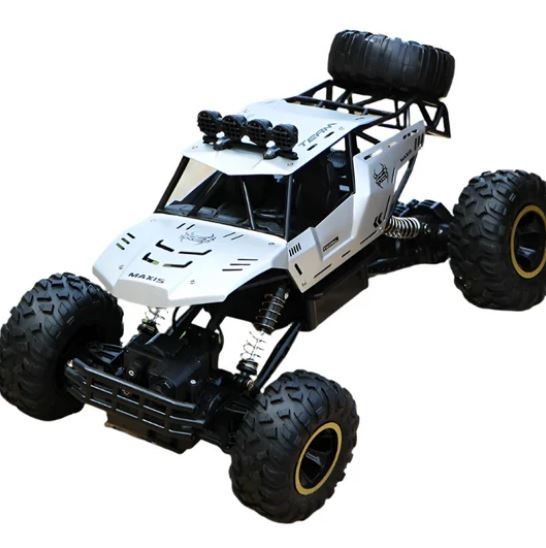 4WD Off-Road RC Car with LED Lights 2.4G Remote Control Buggy Truck