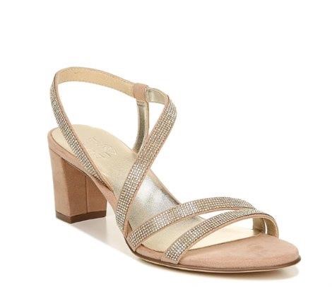 Naturalizer Women's Vanessa Heeled Sandals, Barely Nude, 10