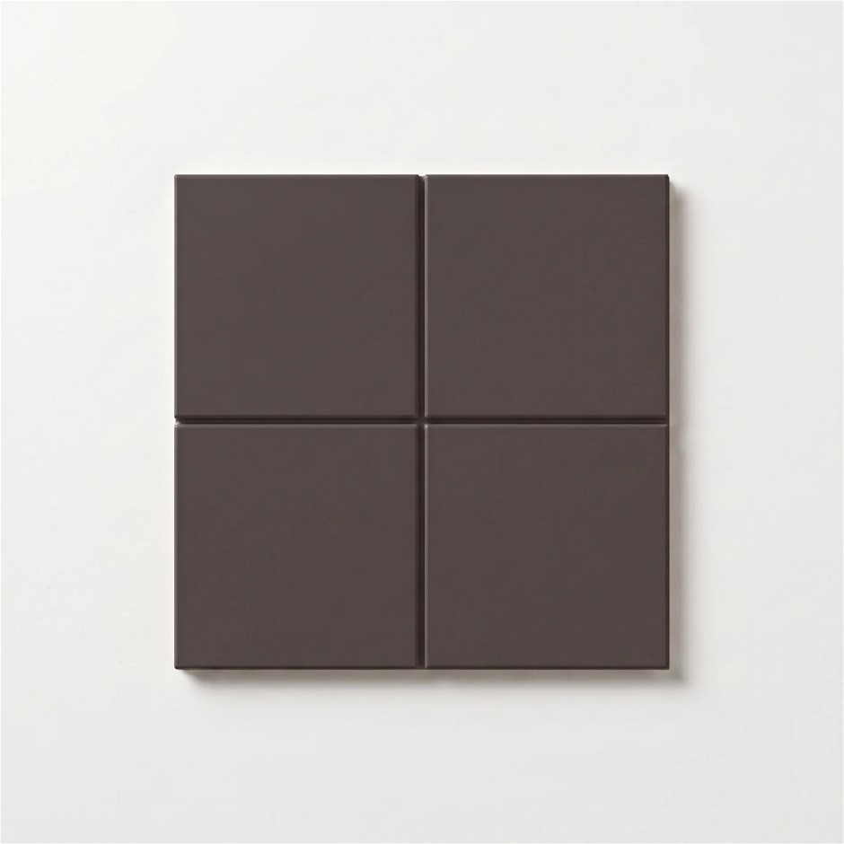 15.34m² of Deco Mid Grid Basalt Grey Floor/Wall Tiles 150x150x8.5mm