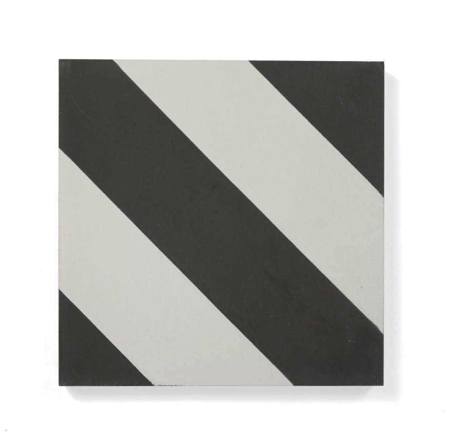 19.2m² of Diagonal Black & White Matt Cement Tile 200x200x16mm