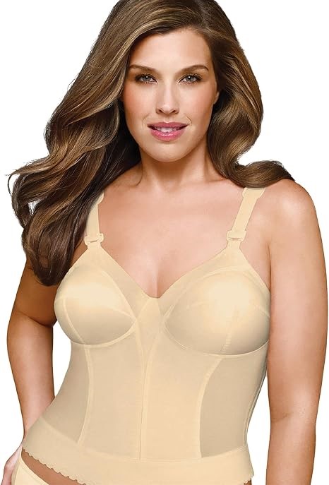 EXQUISITE FORM  Women's Fully Slimming Wireless Bra, Size AU 14C/US 36C, Be