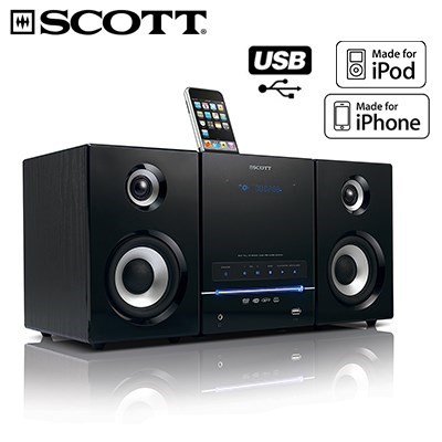 Buy Scott Vesta DVD/CD Audio System with iPod Dock | Grays Australia