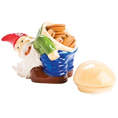 Mooning Gnome Cookie Jar