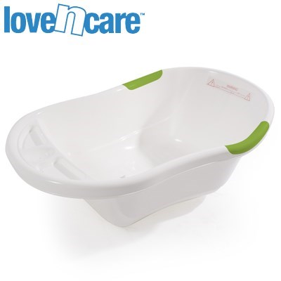 Love n Care White Baby Bath with Drain P