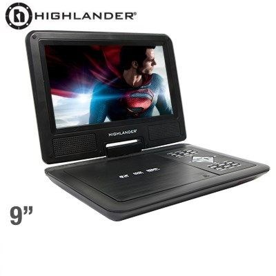 Highlander 9'' Portable DVD/Media Player
