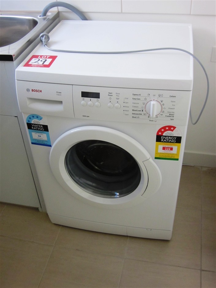 Bosch front loader washing machine, maxx classic (Type A Asset) Auction