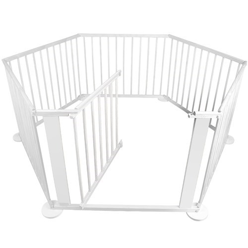 Baby Natural White Wooden Playpen