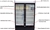 1000L Commercial 2 Door Display Fridge