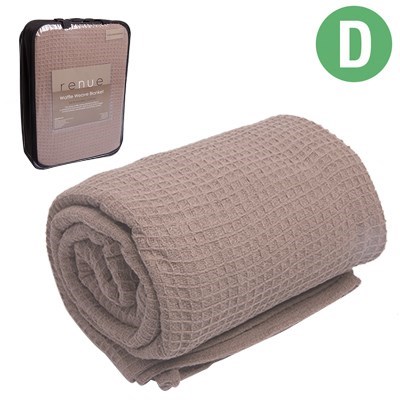 Renue Double Bed Waffle Weave Blanket - 
