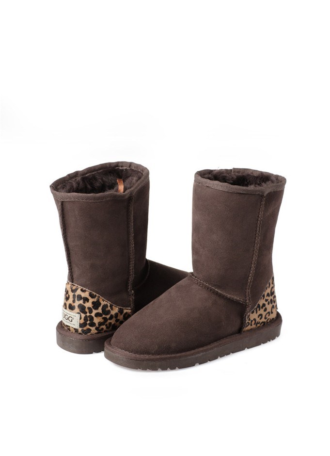 Ozwear UGG 3/4 Boots With Leopard Print 