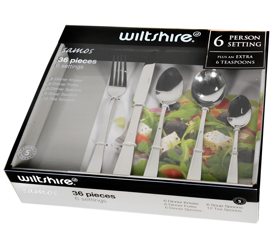 Wiltshire Samos 36 Piece Cutlery Set