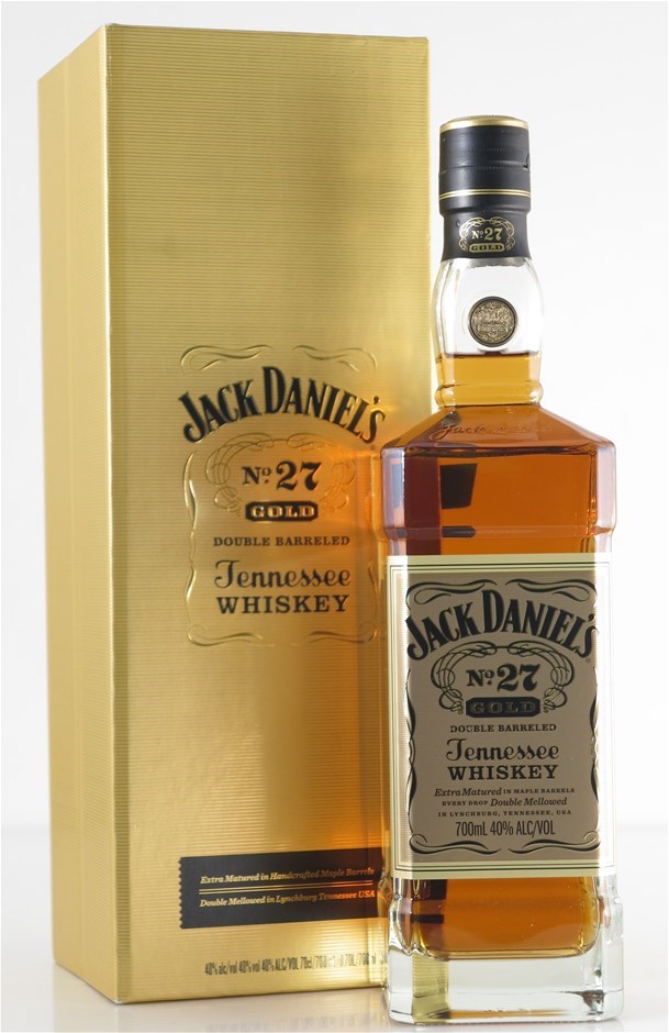 Jack Daniels No 27 Gold Double Barrelled Tennessee Whiskey 1 X 700ml Auction Graysonline Australia