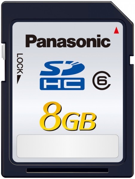 Panasonic RP-SDQ08GG1K 8GB Class 6 SDHC 