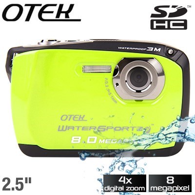 Otek 8MP Waterproof Digital Camera - Gre