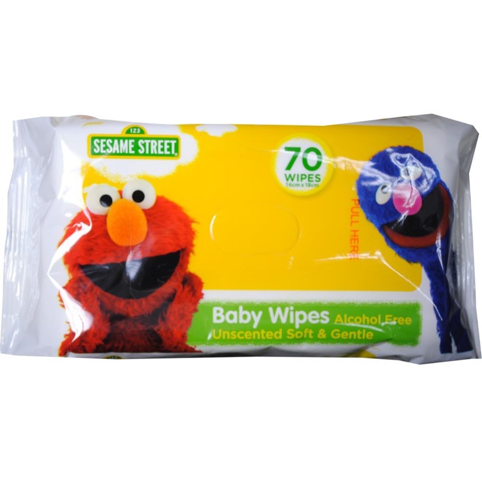 24 x Sesame Street Pk70 Baby Wipes Stick