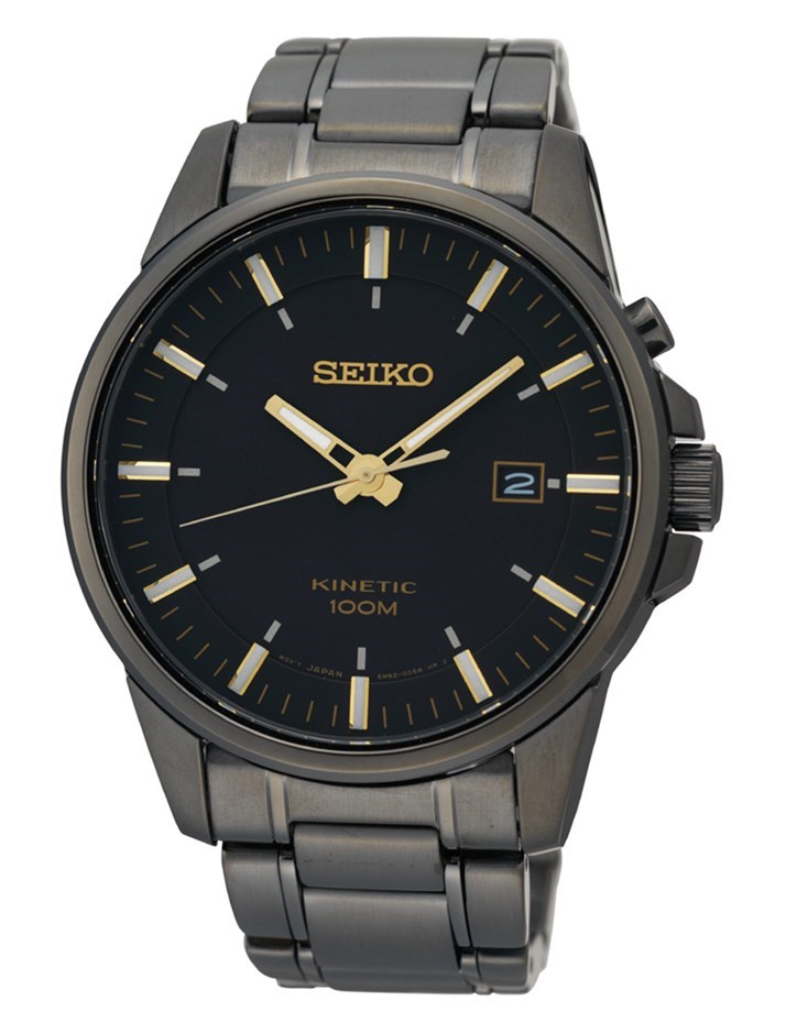 Seiko Kinetic Mens Date Display Watch - 