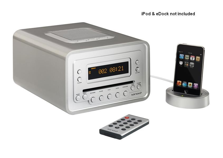 SONORO CUBO Design CD Radio AU-1500SI - 