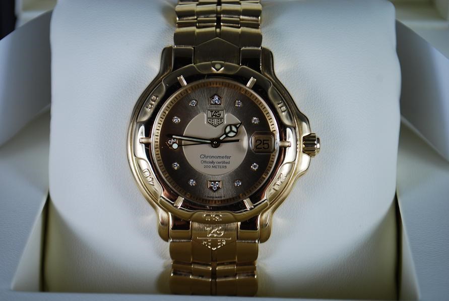 One Authentic Gents Tag Heuer 6000 18k