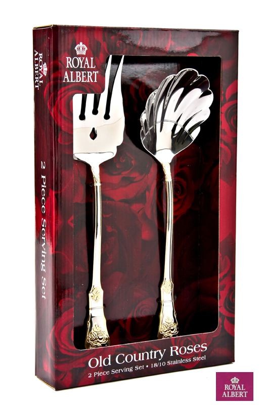 Royal Albert OLD COUNTRY ROSES Set of 2 Iced Tea Spoon 18/10