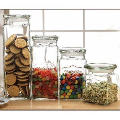 Circleware Yorkshire Glass Canisters wit