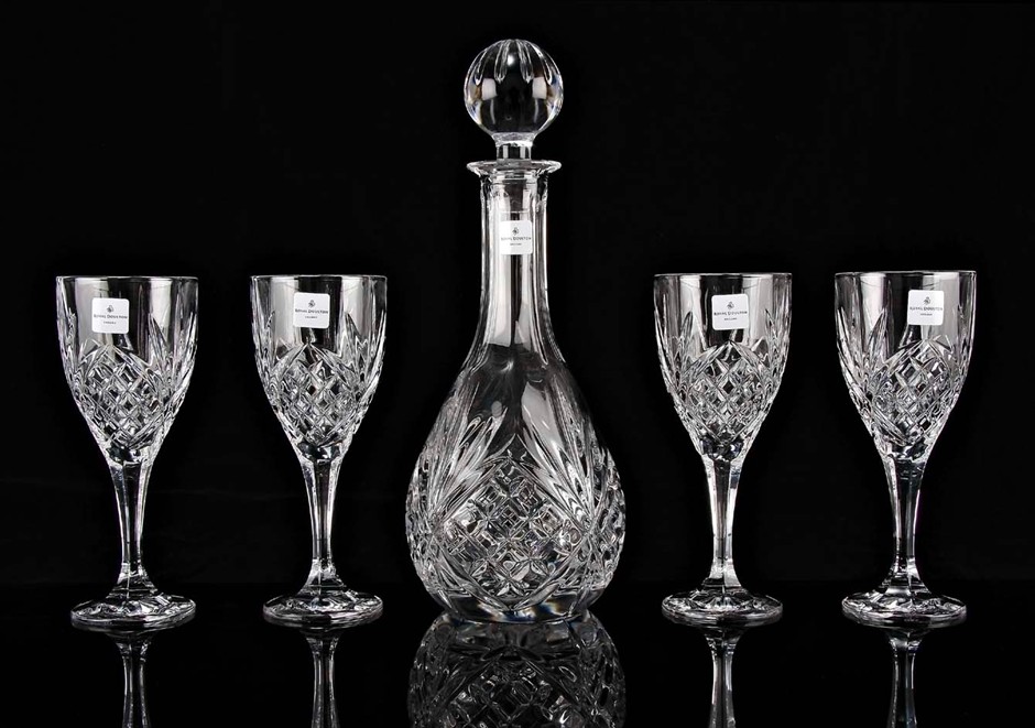 Royal Doulton Crystal Wine Decanter (Set
