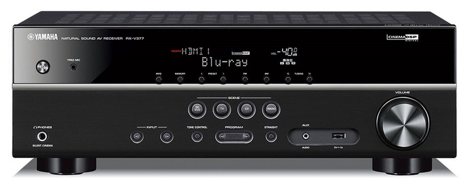 Yamaha RX-V377 5.1Ch AV Receiver (Black)