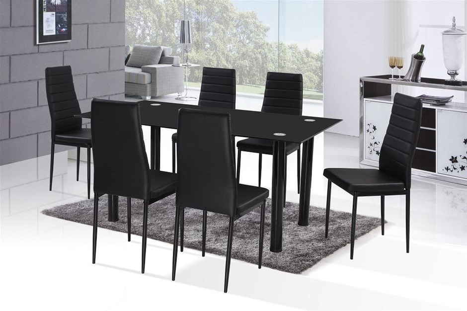 Featured image of post Black Glass Dining Table Australia : Free store pick up or australia wide delivery.