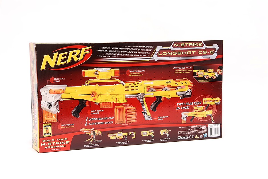 NERF N-STRIKE LONGSHOT CS-6 - Sniper Rifle - Blaster - Gun - Toy - VGC  $99.99 - PicClick AU