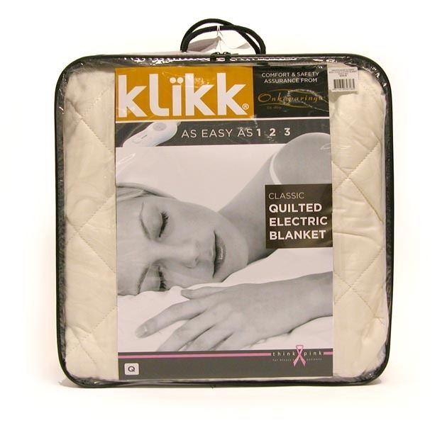 Klikk Queen Classic Quilted Electric Bla