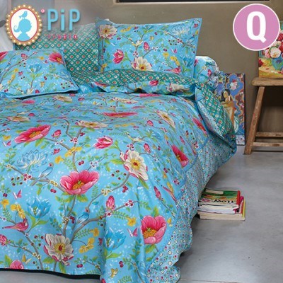 Pip Queen Quilt Cover Set - Chinese Gard