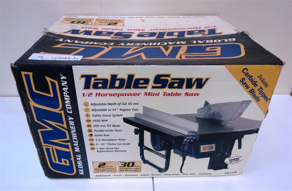 GMC 1/2 Horsepower Mini Table Saw Auction (00657001360) Grays Australia