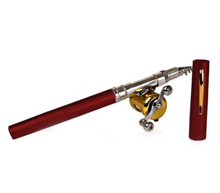 Buy Portable Telescopic Fishing Rod Imitation Pen with Reel