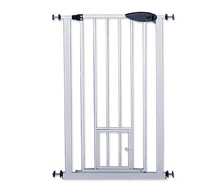 Pet Barrier Gate with Cat Door 65cm - 75