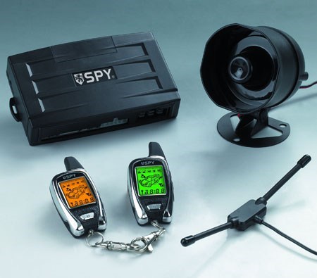 SPY 2 Two Way LCD Car Alarm with Remote 