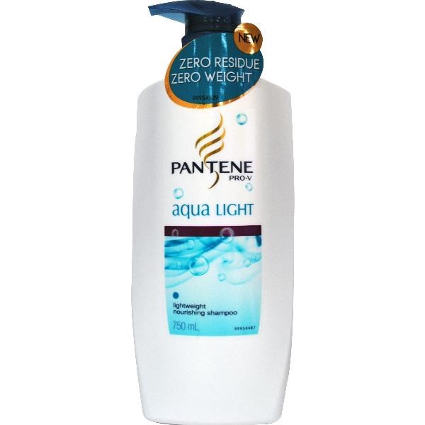3 x Pantene 750ml Pro V Shampoo Aqua Lig