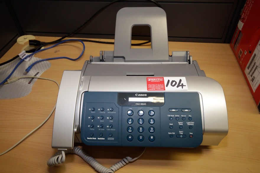 Fax Machine, Canon FaxBB40, A4 Paper Tray with Answering Machine Function Auction (01045002216