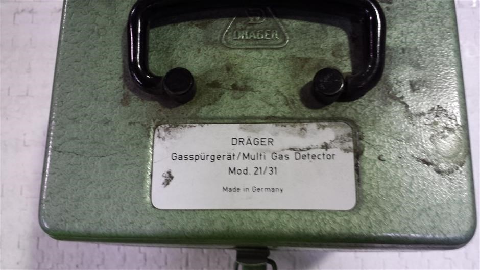 Drager Multi Gas Detector Model 21 31 In Metal Carry Case With Manuals Auction 0081 3011915 Grays Australia