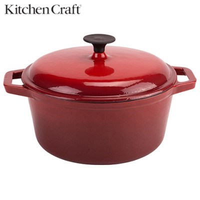 Molten 5L Round Cast Iron Casserole - Re
