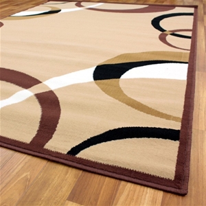 Uber Cool Beige and Brown Border Pattern
