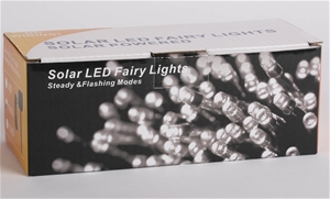 50 LED Solar fairy light - White