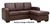 Black Eden Bonded Leather 3 Seater Sofa Lounge Couch/Chaise