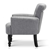 Artiss Fabric Wingback Armchair - Light Grey